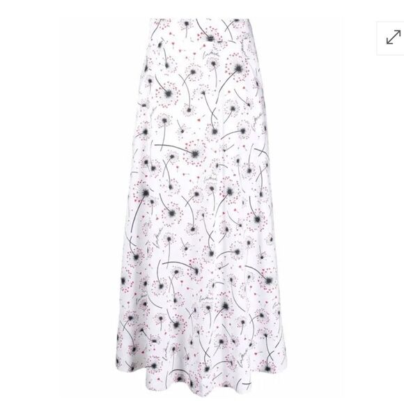 Love MOSCHINO Diasy/Hearts Cotton Maxi Skirt - Picture 11 of 11
